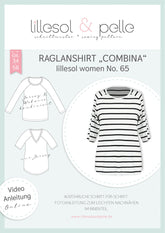 Papierschnittmuster Raglanshirt Combina Lillesol und Pelle